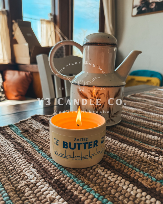 NEW & LIMITED EDITION - Small Salted Honey Butter Cream Candle
